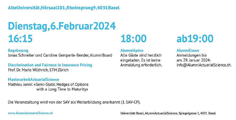 5. Reunion AlumniActuarialScience vom 06.02.2024